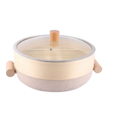 Dinex Wooden Steamer With Glass Lid Orchid Dinex