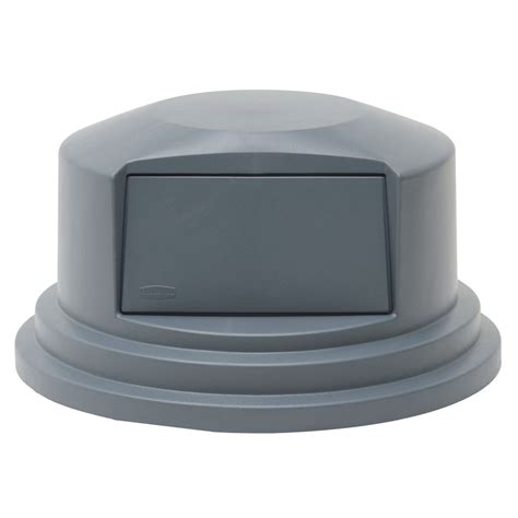 Dome Top Trash Can Lid For 55 Gallon Rubbermaid ® Brute® Gray