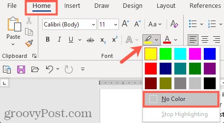 How To Apply Remove And Find Highlighted Text In Word Solveyourtech