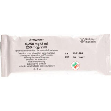 Atrovent 250 Mcg2 Ml 60 X 2 Ml