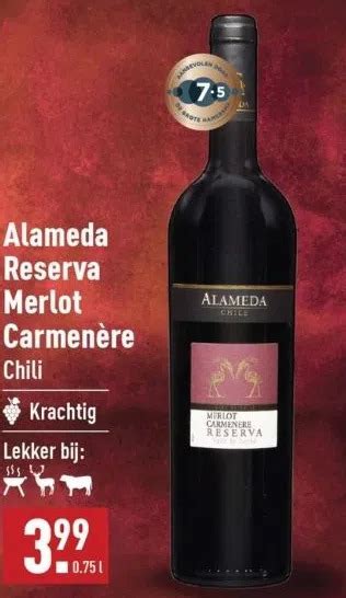 Alameda reserva merlot carmenère aanbieding bij ALDI