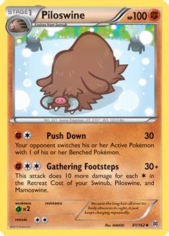 Piloswine | XY–BREAKthrough | TCG Card Database | Pokemon.com