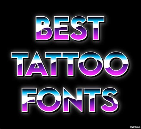 Best Tattoo Fonts Text Effect and Logo Design Font