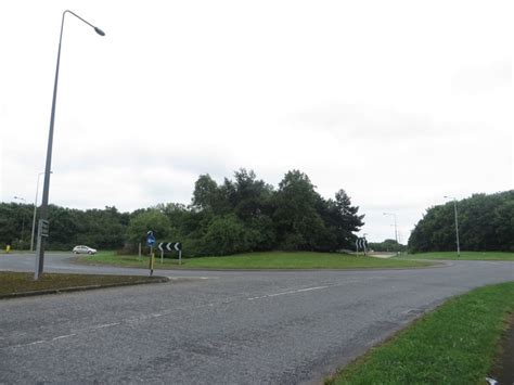 Roundabout On The A165 Graham Robson Geograph Britain And Ireland