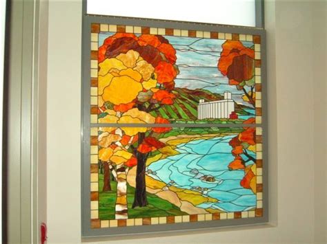 Collingwood Ontario Public Library Autumn Stained Glass Window By Gary Wilkinson Stained