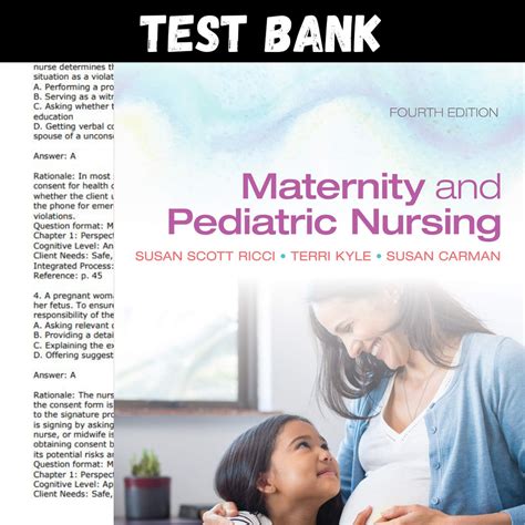 Test Bank Maternity And Pediatric Nursing Th Edition Ricci Inspire