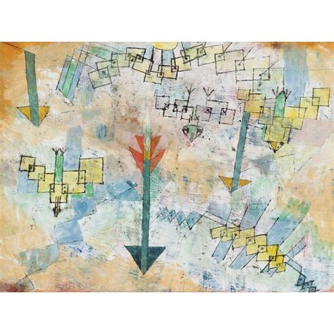 Wall Art Print And Canvas Paul Klee Birds Swooping Down And Arrows