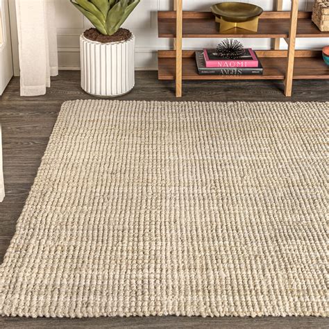 Jonathan Y Bohemian Hiro Hand Woven Chunky Jute Indoor Area Rug Ebay