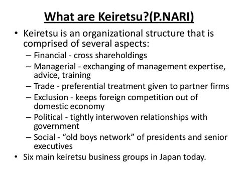 What Are Keiretsu