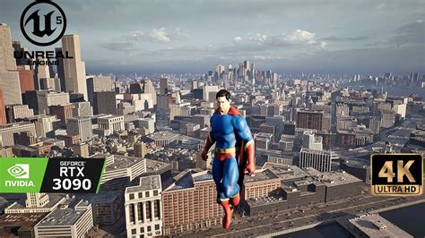 4K Superman Unreal Engine 5 Demo Is Looks Like REAL LIFE Best Game