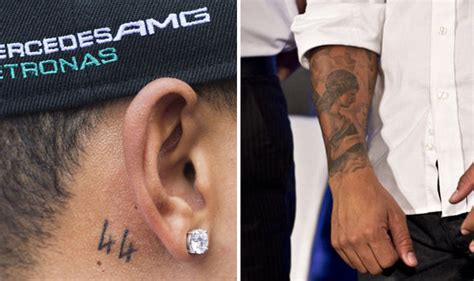 Lewis Hamilton Shows Off New African Lion Tattoo After Jetting Off In Private Plane Celebrity