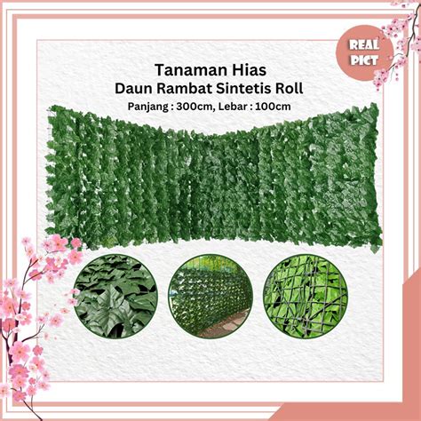 Jual Unico Daun Rambat Sintetis Ukuran Meter X Meter Daun Hias