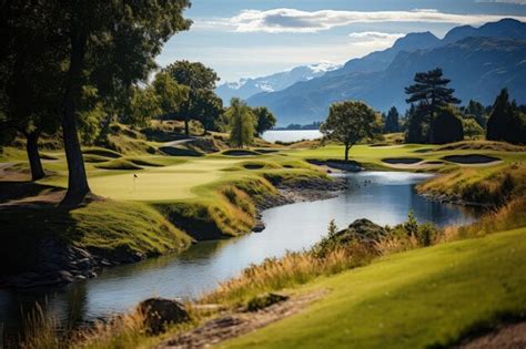 Premium AI Image | Wanaka New Zealand the Wanaka Golf Club Wanaka Golf Club for a spectacular ...