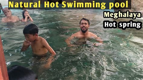 Hot Spring In Meghalaya Natural Hot Swimming Pool Youtube