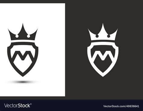 Letter m initials signature logotype elegant logo Vector Image