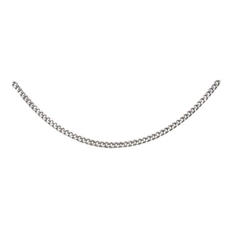 Chaîne argent 925 000 Carador maille gourmette diamantée longueur de la