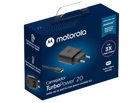 Carregador Motorola Turbo Power Moto G30 20w Usb C Carregador De Celular Magazine Luiza