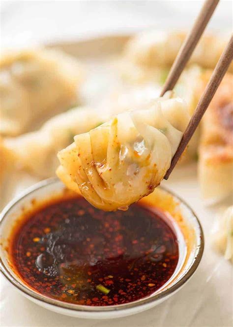 Potstickers Chinese Pan Fried Dumplings Recipetin Eats