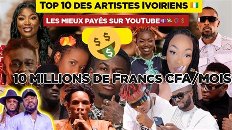 Les Artistes Ivoiriens Les Mieux Pay S Sur Youtube Univers Ivoire