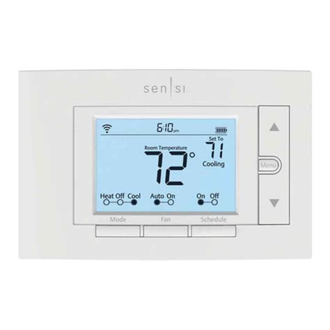 Emerson Sensi F U Wf Thermostat Installation Training Manualslib