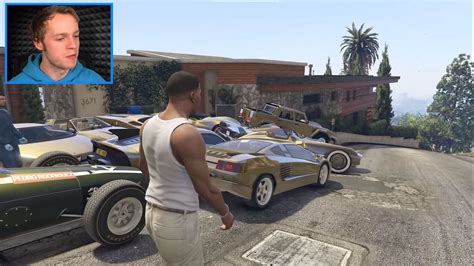 Gta 5 Streamer Nought Collects Some Rare Gold Super Cars Using Mods