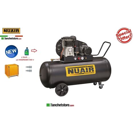 COMPRESSORE ELETTRICO NUAIR B3800B 3CM 270 TECH PRO LT 270 3HP 220V