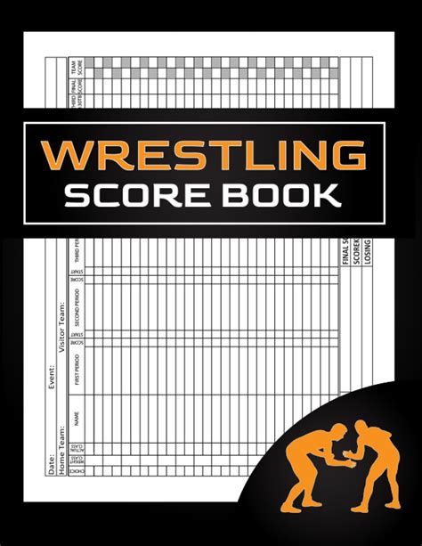 Wrestling Scorebook Large 85x11 Wrestling Scorebook W 120 Score