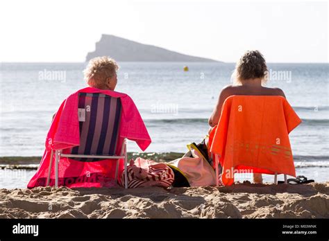 Benidorm Beach Island On Sunny High Resolution Stock Photography And