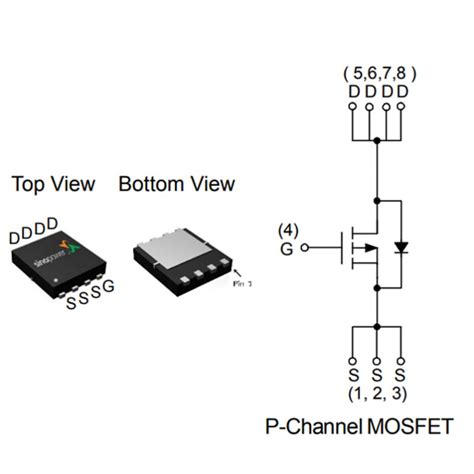 P Channel V Mosfet Sm Qfn Tolaptop Gr