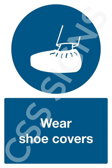 Wear Shoe Covers Sign Sign Shop Ireland Css Signs