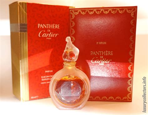 Panthere De Cartier Parfums Perfume Bottle 1997 1998 Golden Sun Crystal