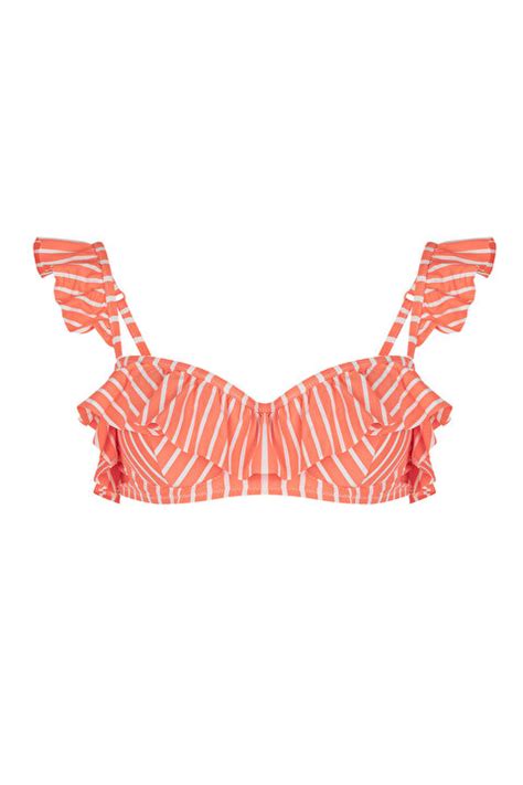 Pembe Kate Frill Balen Bikini St Eker Pembesi Izgili Penti