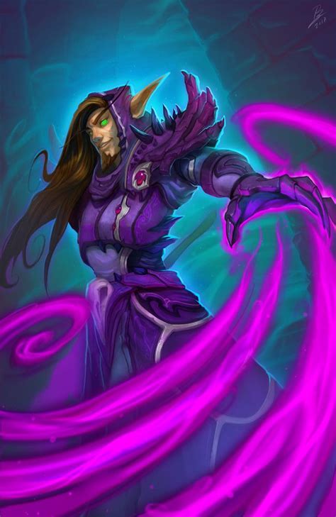 Hearthstone Card Fanart Shadow Priest Bianca Augusta Warcraft Art