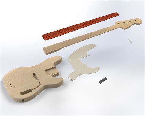 Precision Bass 53 3d Plans Lonely Star Guitars