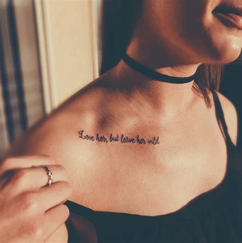 Cute Collar Bone Tattoos For Women