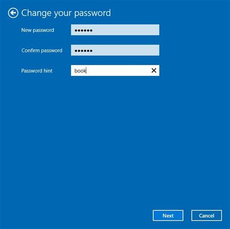 How To Create A Password For Windows 10 User Account