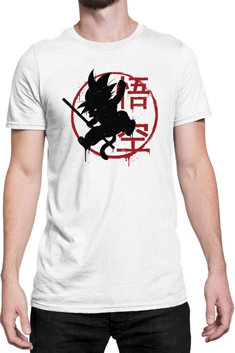 Tricou Barbati Dragon Ball Z Tralala Kanji Goku Alb S EMAG Ro