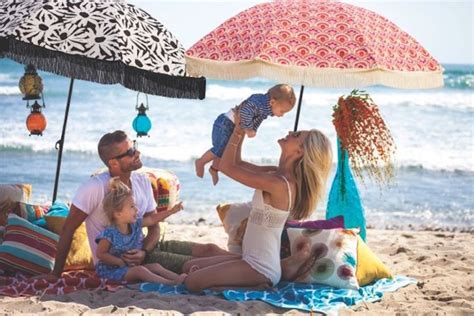 Shop Beach Umbrellas Now With Cute Fringe 100 Uv Beach Brella