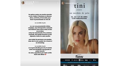 Tini Stoessel Confirmó Shows En Buenos Aires Para Presentar Un Mechón