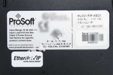 Prosoft Technology Plx Eip Ascii Ethernet Ip To Ubuy India