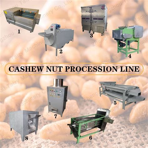 Full Automatic Cashew Nut Processing Line Cashew Shelling And Peeling