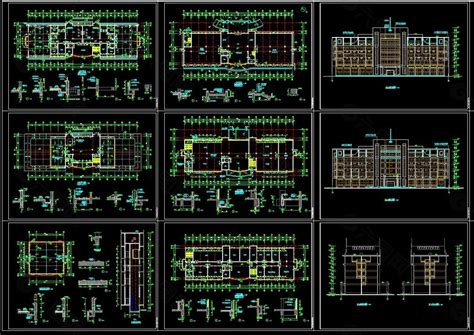 办公楼建筑施工图装饰装修素材免费下载图片编号4670624 六图网