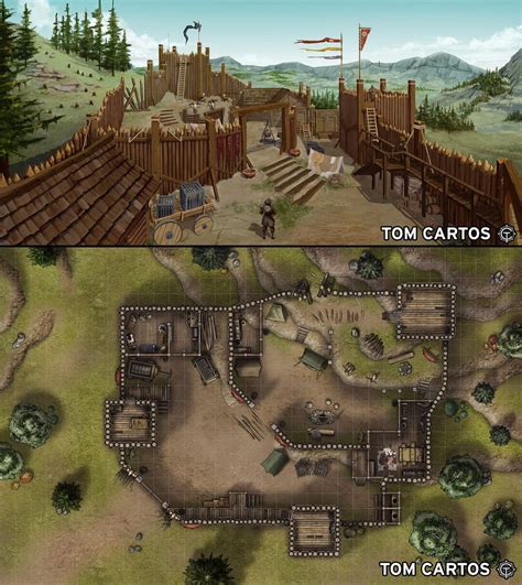 Bandit Hideout Battlemap and Illustration : r/dndmaps