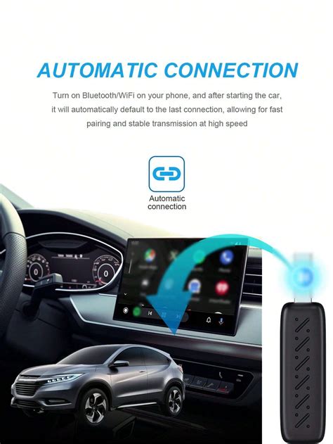 Acodo NOUVEAU Adaptateur Sans Fil Carplay 2 En 1 Et Adaptateur Sans Fil