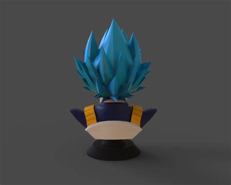 Archivo Stl Busto Dbz Vegeta Ssj Blueplan De Impresora D Para