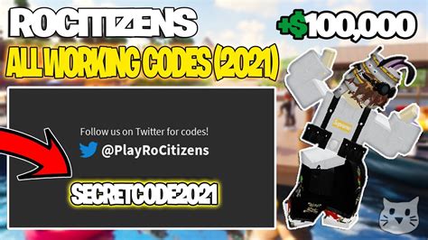 Roblox Rocitizens All New Codes Working November Youtube