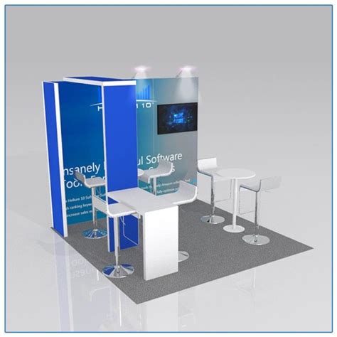 10x10 Trade Show Booth Rental Pkg 145 LV Exhibit Rentals