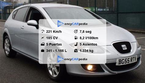 SEAT León 2 0 TFSI Ficha Técnicas 2005 2006 rendimiento dimensiones