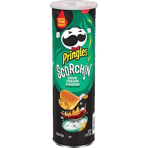 Pringles Scorchin Sour Cream And Onion Chips Houchens My Iga