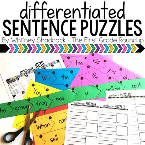 Sentence Puzzles Routines Firstgraderoundup